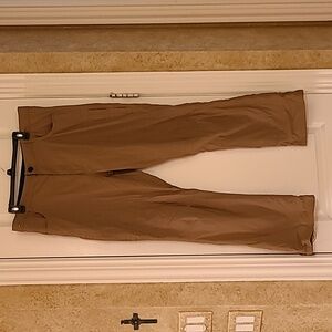 Orvis Classic Collection Fleece Lined Cargo Hiking Pants Tan Brown 38 x 32